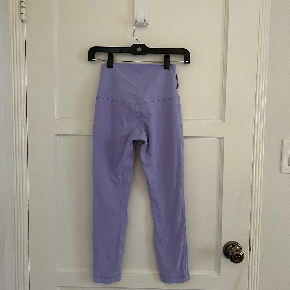Lululemon Align High-Rise Crop 23" Lilac Smoke Size 4